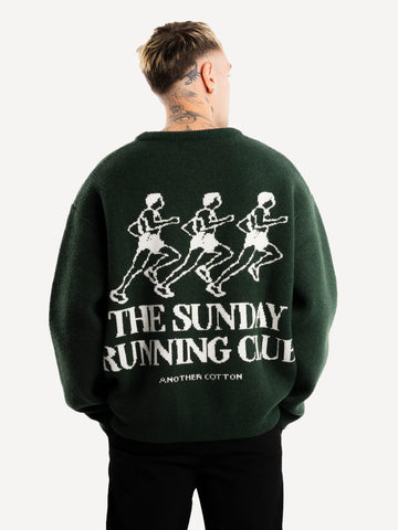 Another Cotton Lab Sunday Running Knit Sweater Bottle Green