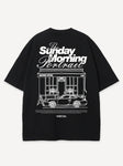 Another Cotton Lab Sunday Morning T-Shirt Black