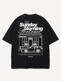 Another Cotton Lab Sunday Morning T-Shirt Black