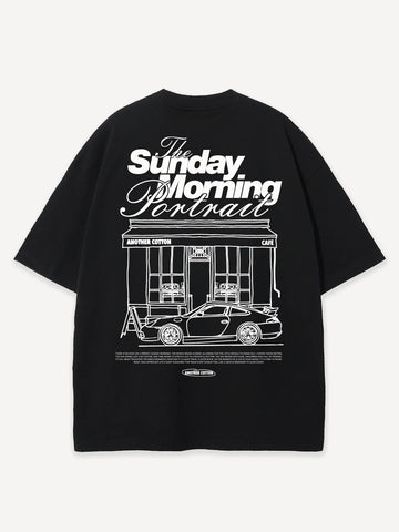 Another Cotton Lab Sunday Morning T-Shirt Black