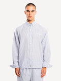 Another Cotton Lab The Essential Summer Shirt Blue Striped