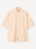 Another Cotton Lab The Short Sleeve Shirt Yellow Stripes