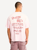 Another Cotton Lab Vacation Rules T-Shirt Washed Powder Pink
