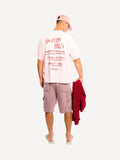 Another Cotton Lab Vacation Rules T-Shirt Washed Powder Pink
