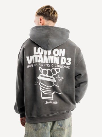 Another Cotton Lab Vitamin D3 Hoodie Washed Black