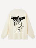 Another Cotton Lab White Wine Society Longsleeve offwhite