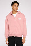 Another Cotton Lab Breakfast Hangover Zip-Hoodie pink