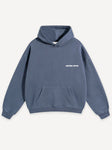 Another Cotton Lab Always Late Hoodie Vintage Blue