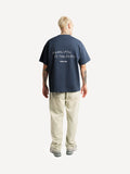 Another Cotton Lab Always Late T-Shirt Vintage Blue