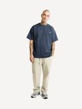 Another Cotton Lab Always Late T-Shirt Vintage Blue