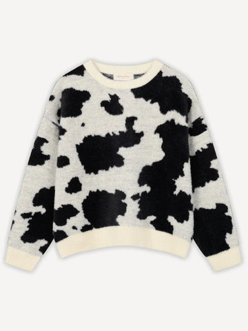 Another Cotton Lab Another Cow Knit Sweater