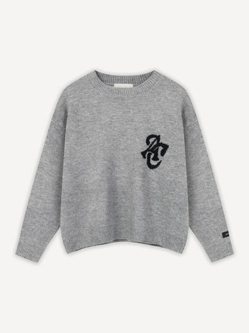 Another Cotton Lab Another Set Knit Sweater Heather Grey
