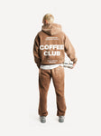Another Cotton Lab Coffee Club Hoodie Washed Brown
