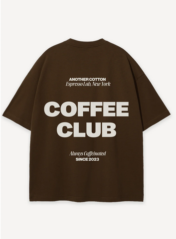 Another Cotton Lab Coffee Club T-Shirt Chocolate