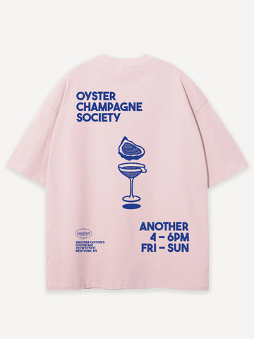 Another Cotton Lab Oyster and Champagne T-Shirt Rosa