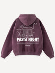 Another Cotton Lab Pasta Night Hoodie Red