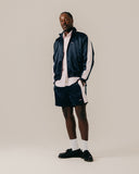 BLKVIS Washed Satin Track Jacket Blueberry