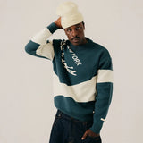 BLKVIS Jaquard Crewneck Sweater Sea Moss