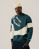 BLKVIS Jaquard Crewneck Sweater Sea Moss