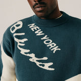 BLKVIS Jaquard Crewneck Sweater Sea Moss