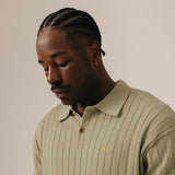 BLKVIS Rib Knitted Polo Tea