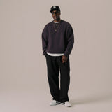 BLKVIS Script Heavy Knit Sweater raisin