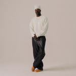 BLKVIS Script Heavy Knit Sweater antique white