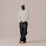 BLKVIS Script Heavy Knit Sweater antique white