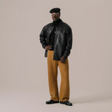 BLKVIS Lederhemd black