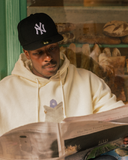 BLKVIS Newspaper Hoodie antique white