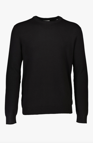 Lindbergh Basic Strickpullover Relaxed Fit Black