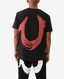 True Religion Painted Horseshoe T-Shirt Black/Red