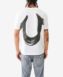 True Religion Painted Horseshoe T-Shirt White/Black