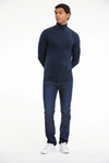 Lindbergh Rollkragenpullover Relaxed Fit Navy