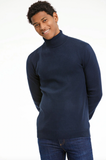 Lindbergh Rollkragenpullover Relaxed Fit Navy