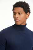 Lindbergh Rollkragenpullover Relaxed Fit Navy