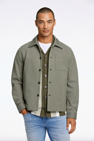 Lindbergh Overshirt Mid Army Mix