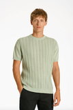 Lindbergh Strick T-Shirt Pastel Green