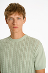 Lindbergh Strick T-Shirt Pastel Green