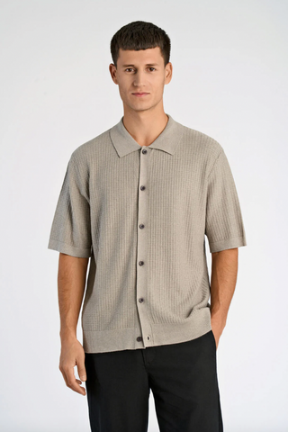 Lindbergh Cardigan Soft Stone Mel