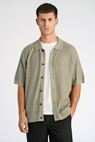 Lindbergh Cardigan Soft Green Mel