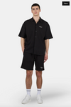 Pegador Signar Waffle Shorts Washed Black Unbleached