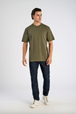 Lindbergh Oversize Tee Dusty Army