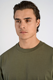 Lindbergh Oversize Tee Dusty Army