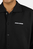 Pegador Tate Structured Overshirt Washed Black White