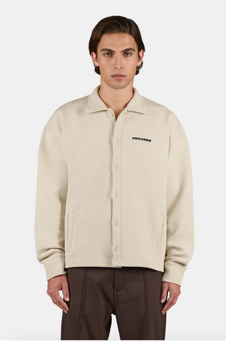 Pegador Tate Structured Overshirt Washed Stone Black