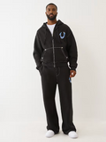 True Religion Paint Cinched Big T Zip-Hoodie