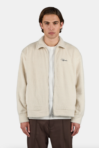 Pegador Teros Furry Flannel Overshirt Stone