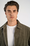 Lindbergh Cord Overshirt dusty army