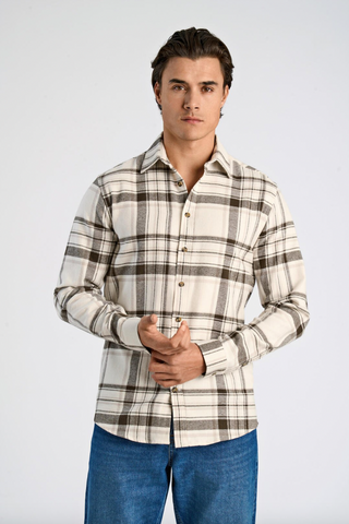 Lindbergh Hemd Kariert off white